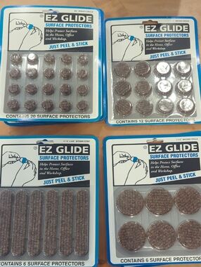 Brown Peel & Stick Surface Protectors - Pack of Multiple Sizes